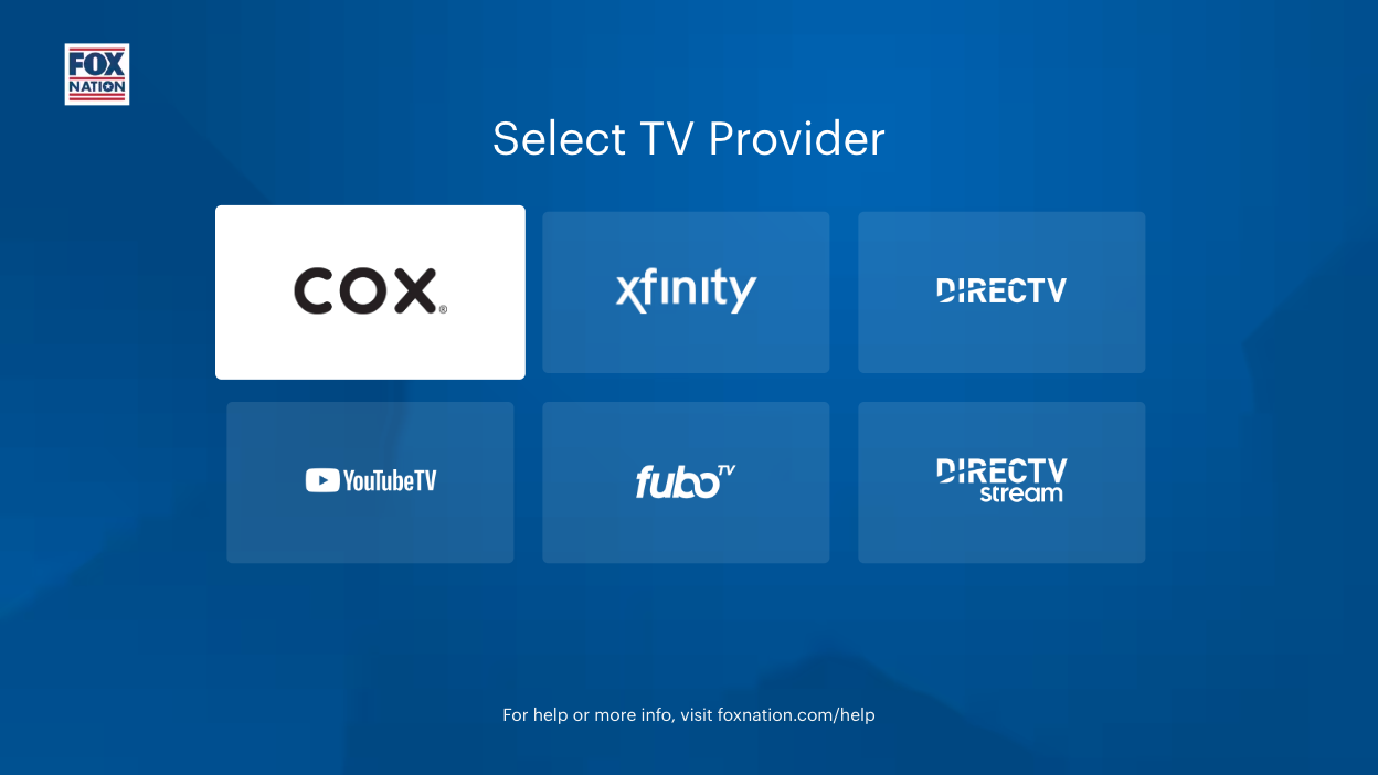 How to watch fox nation on sale smart tv